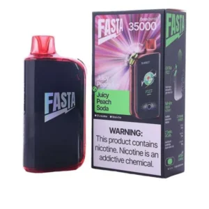 Juicy Peach Ice FASTA Burrst Disposable Vape – 35000 Puffs