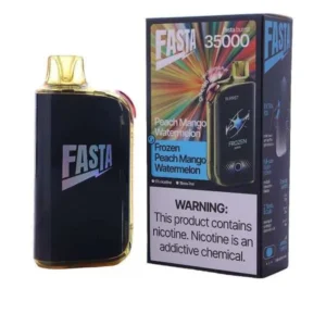Peach Mango Watermelon FASTA Burrst Disposable Vape – 35000 Puffs