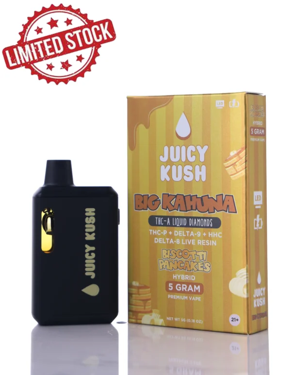 Juicy Kush THC-A Disposable Biscotti Pancakes 5 Gram